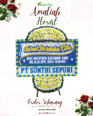 Papan Bunga Duka di Gilangharjo