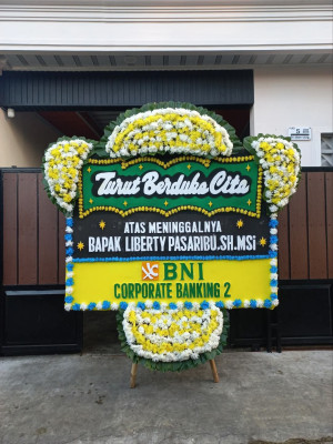 Papan Bunga Duka di Gilangharjo